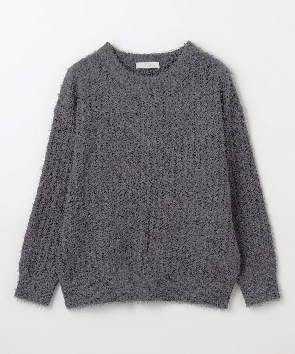 ANY 【洗濯機可】フェザーメッシュニット 