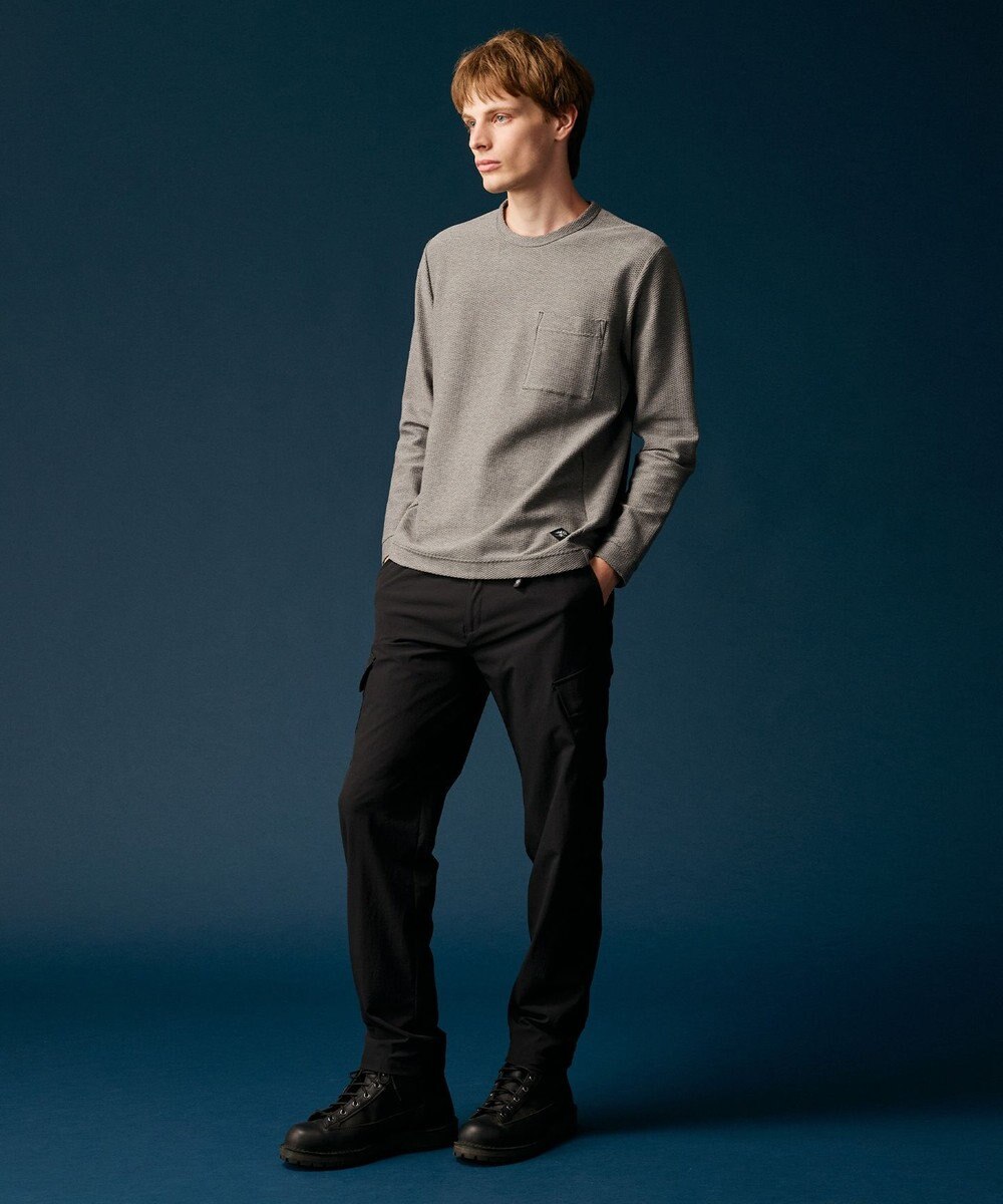 JOSEPH ABBOUD MOUNTAIN 【MADE IN JAPAN】ダイヤモンドワッフル 長袖 アウトドア Tシャツ 