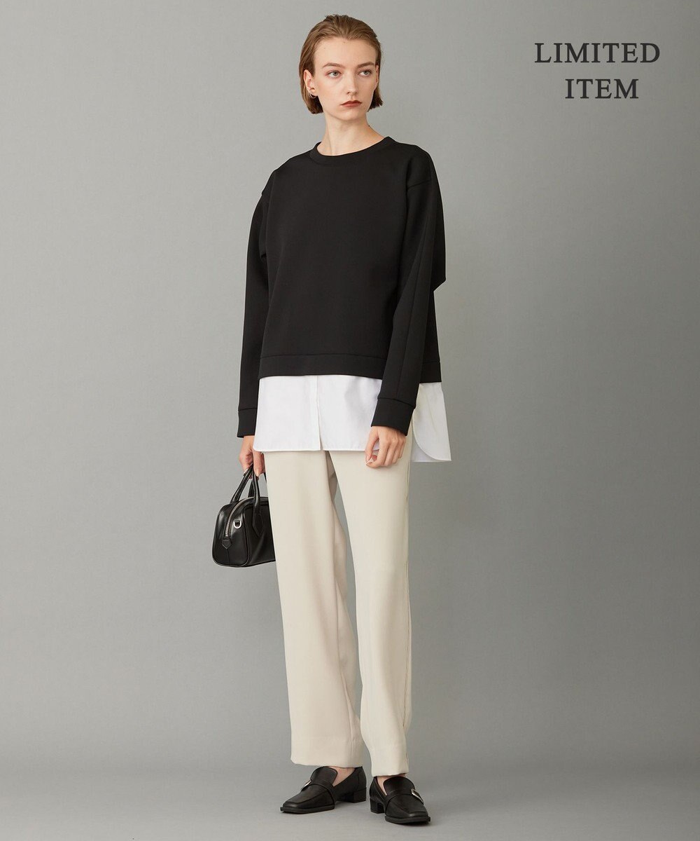 ICB 【WEB限定・洗える】 ヘヴィダンボール シャツコンビプルオーバー 