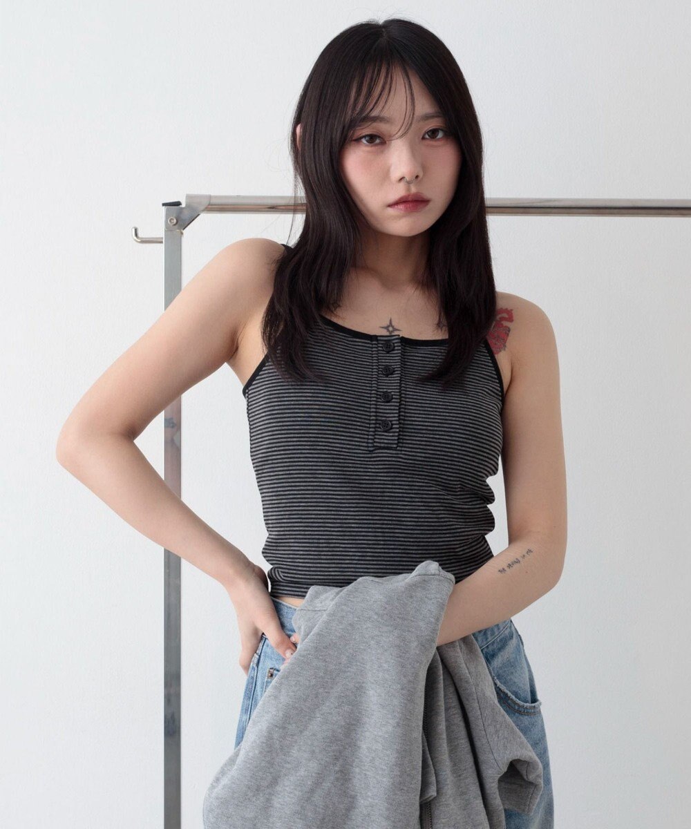 WEGO ヘンリーデザインカップインキャミ 