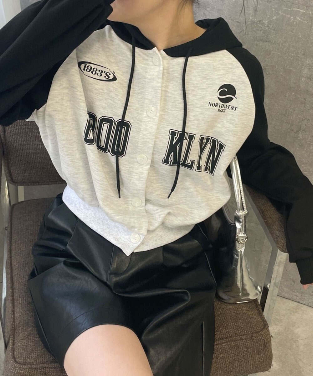 WEGO カレッジカットパーカー 