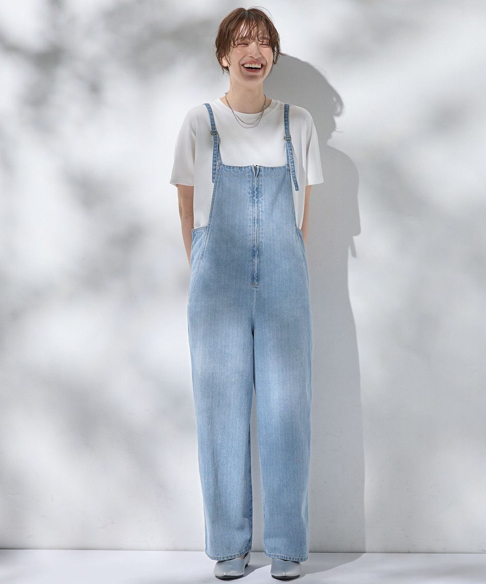 ANY L 【洗濯機可】デニムサロペット 