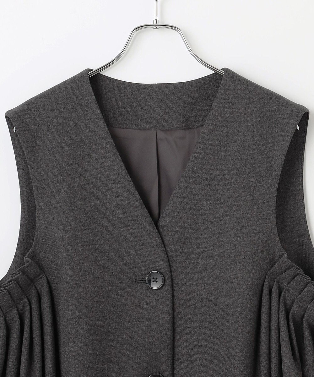 #Newans 【セレモニーにも】〈亀恭子さんコラボ〉サイドギャザージレ 