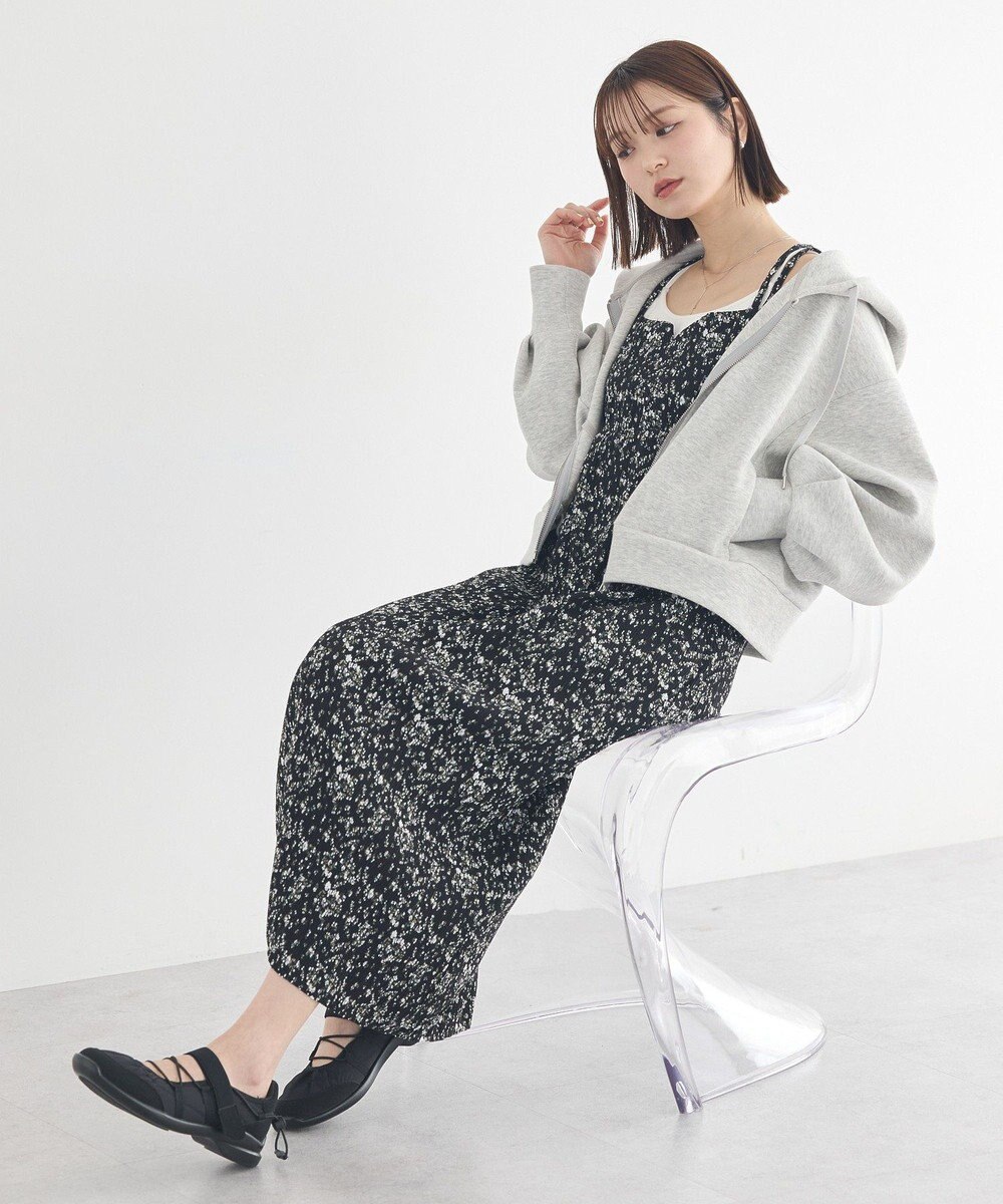 earth music&ecology フラワーバッククロスキャミワンピース 