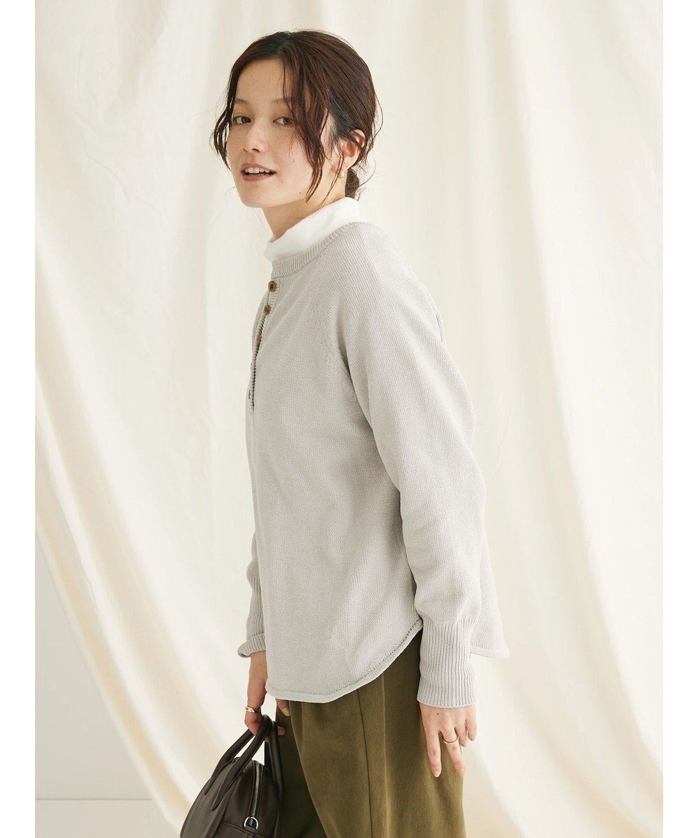 CRAFT STANDARD BOUTIQUE ７Ｇモールニット　ヘンリーＰＯ　Ｌ／Ｓ 