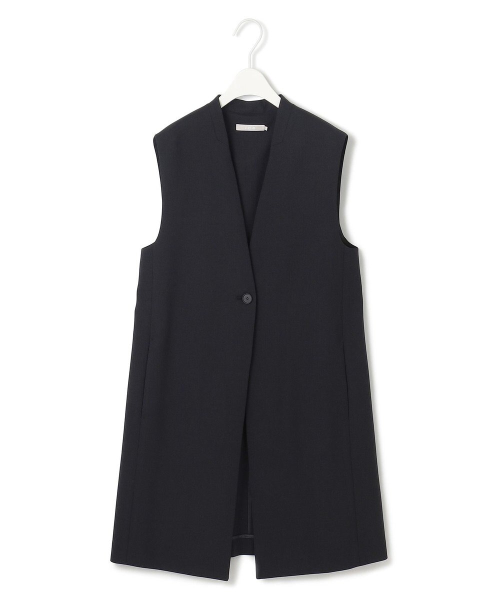 ICB 【洗える】ウール2WAYストレッチ ジレ 