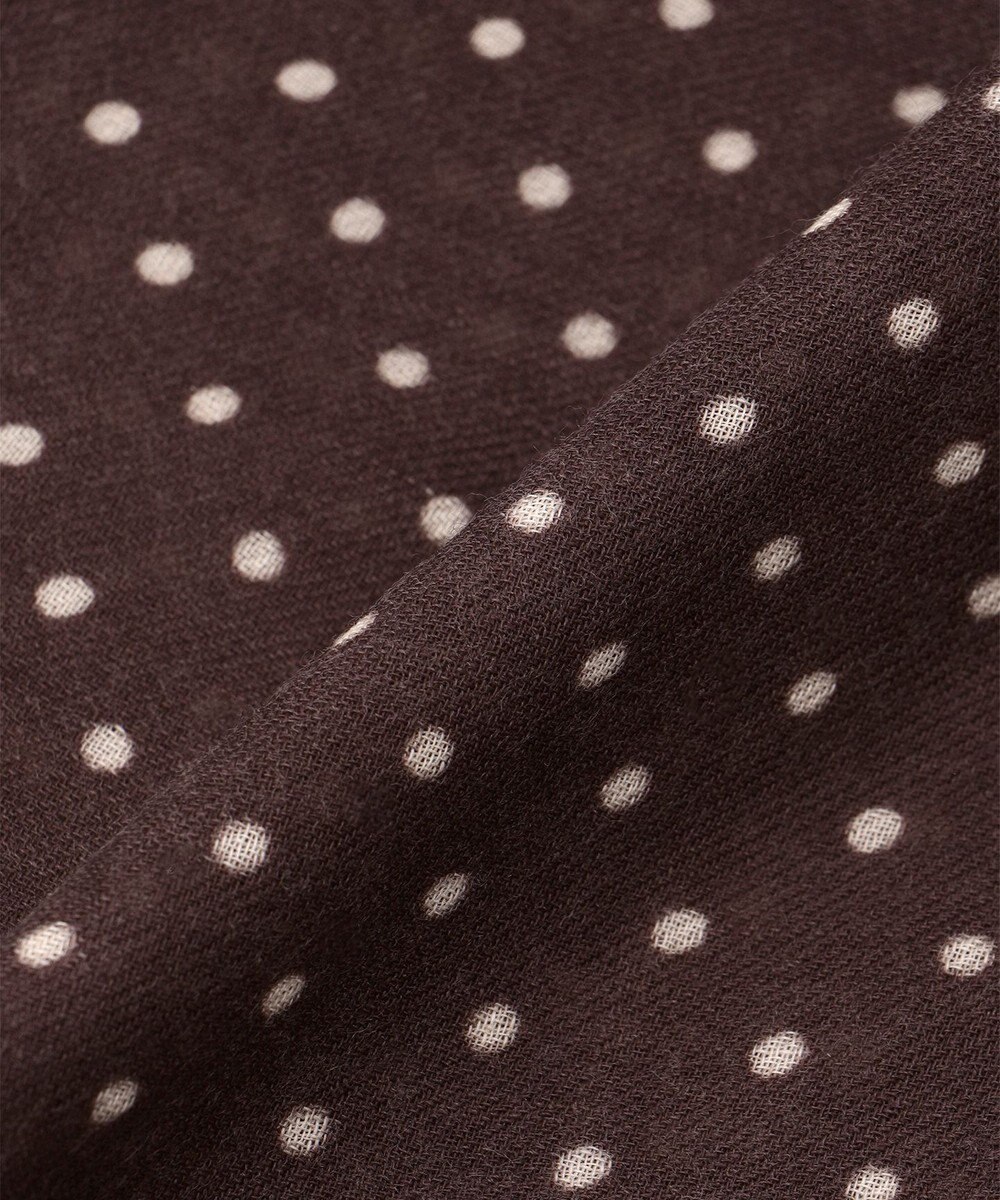 GOTAIRIKU 【WOOL100％】大判ドットットプリントストール 