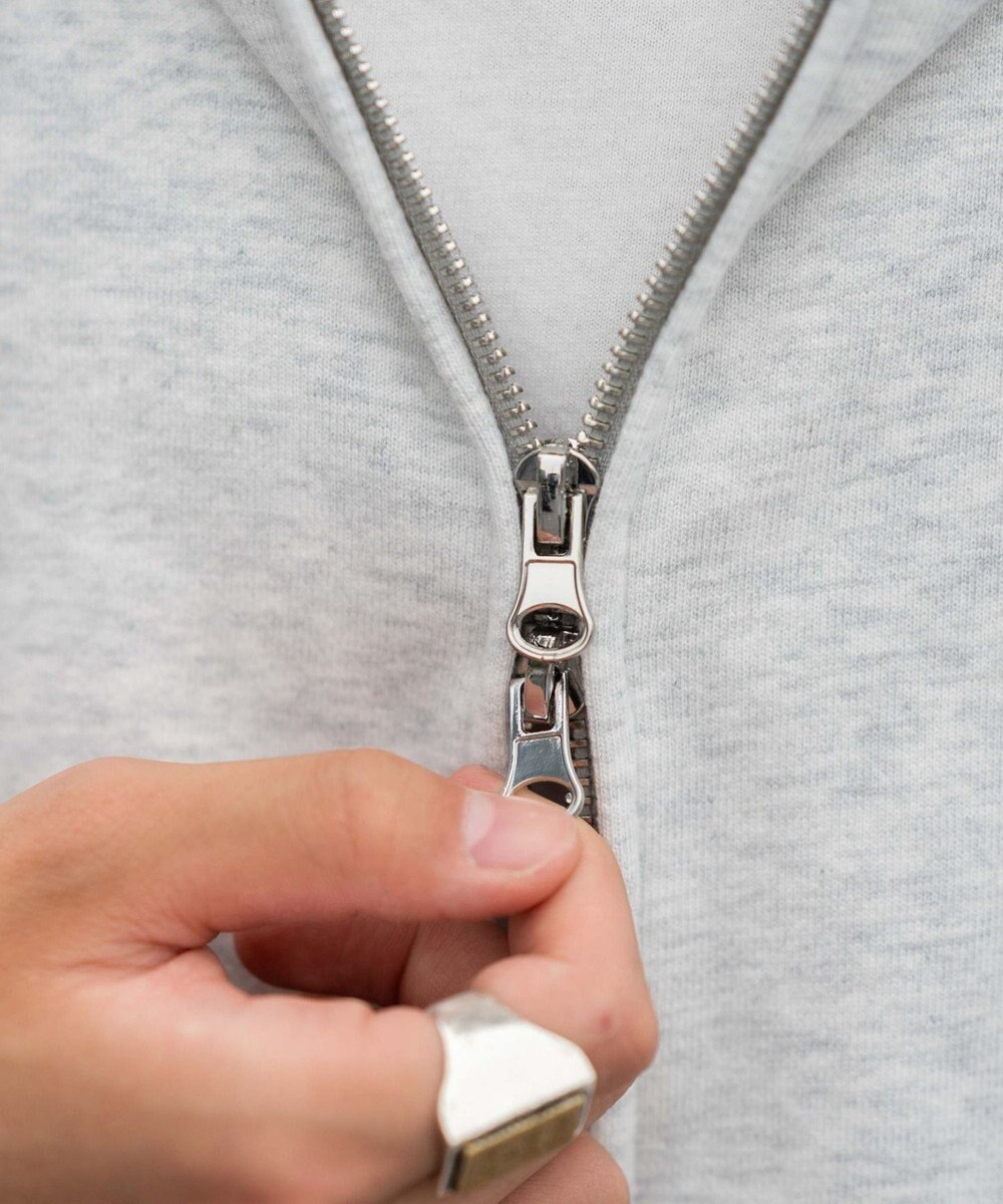 WEGO 【ユニセックス着用ITEM/MLサイズ展開】ワンポイントノースリジップパーカー 