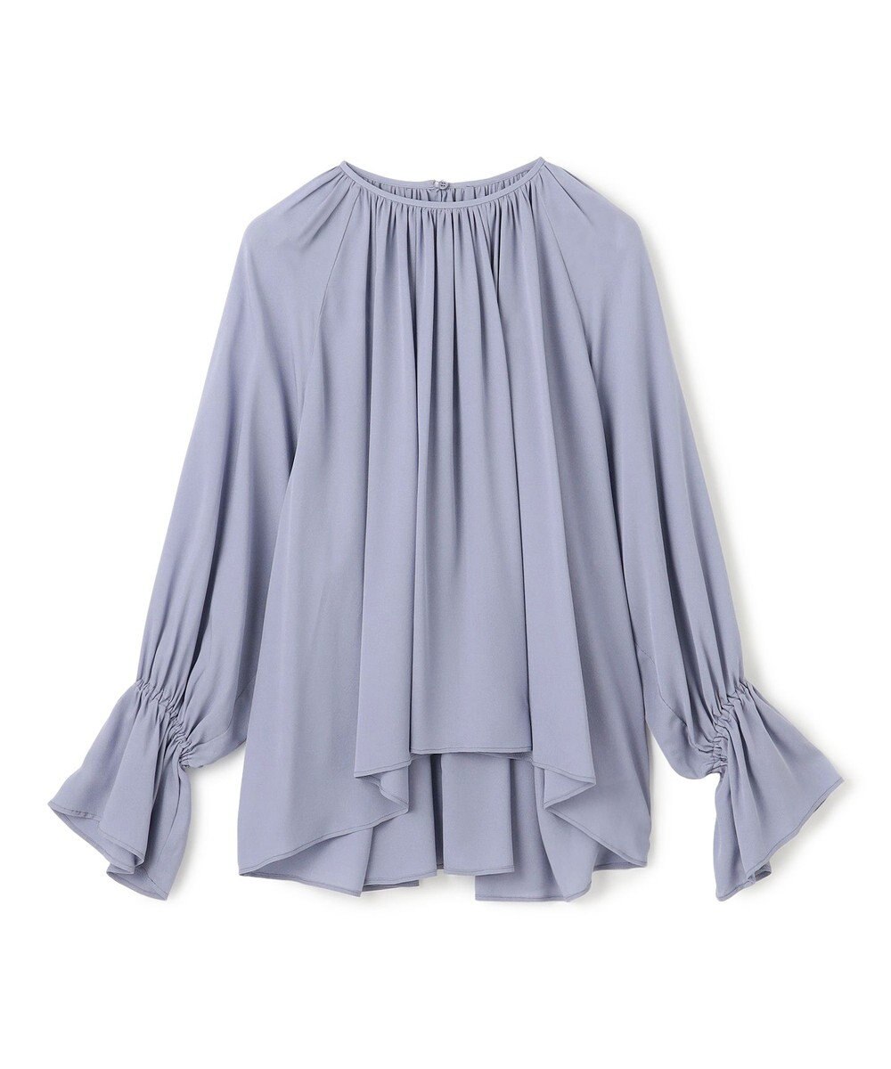 BEIGE， 【洗える】MUSCARI / ソフトシルクキャンディースリーブブラウス 