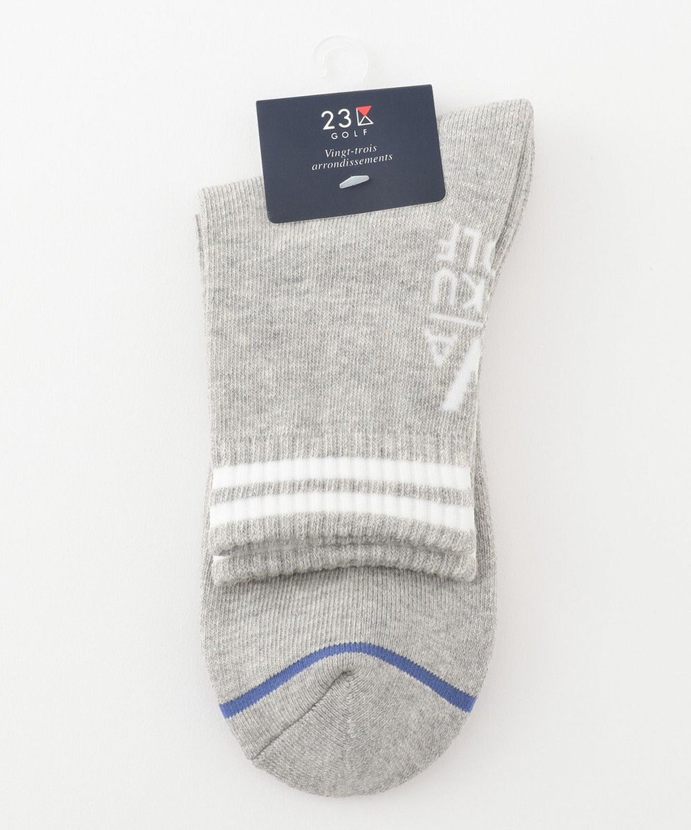 23区GOLF 【MEN】ロゴハーフソックス 