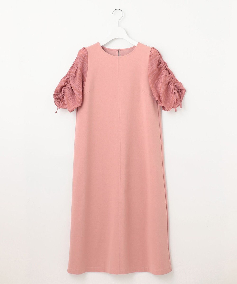 Feroux 【洗える】ドロストスリーブカットソー ワンピース 