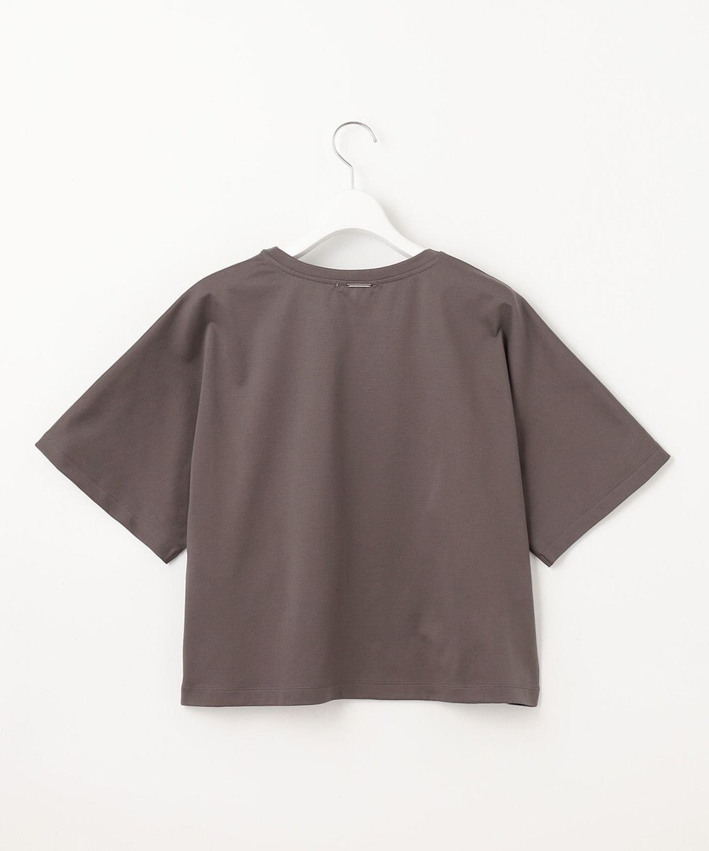 自由区 S 【洗える】ハイカウントクロップド丈 カットソー 