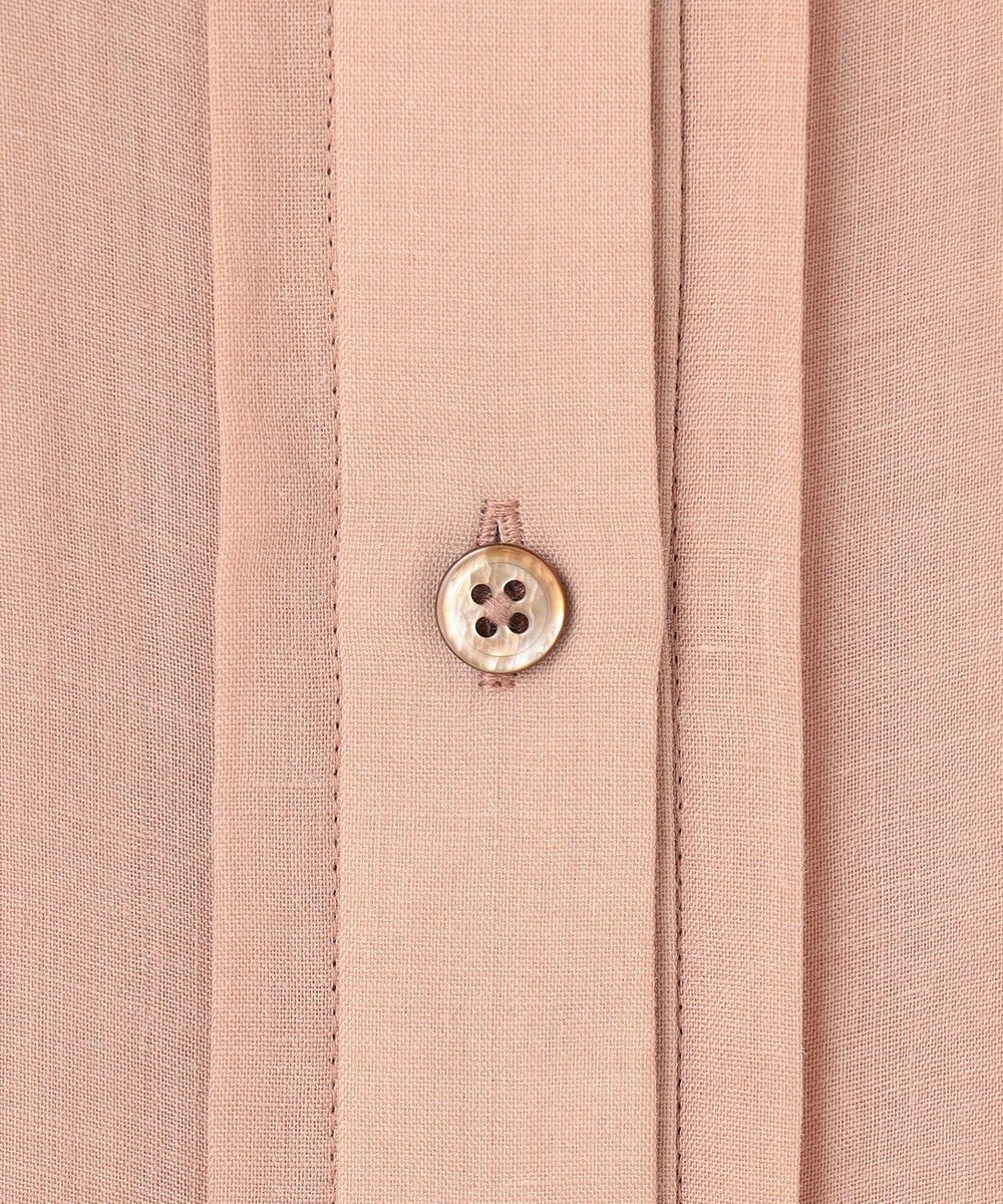 自由区 L 【カタログ掲載・接触冷感・洗える】ラミーローンクロップド丈 ブラウス 