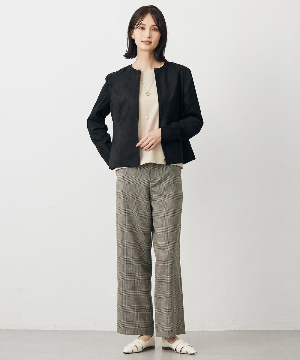 J.PRESS LADIES ライトマイクロスエード ブルゾン 