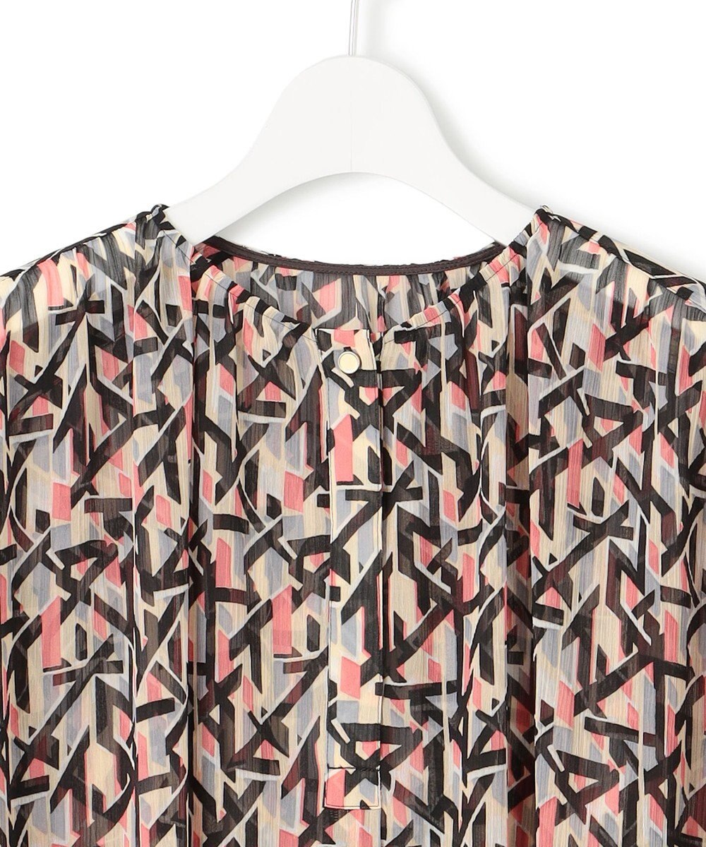 23区 L 【洗える】Ratti アブストラクトプリント ブラウス 