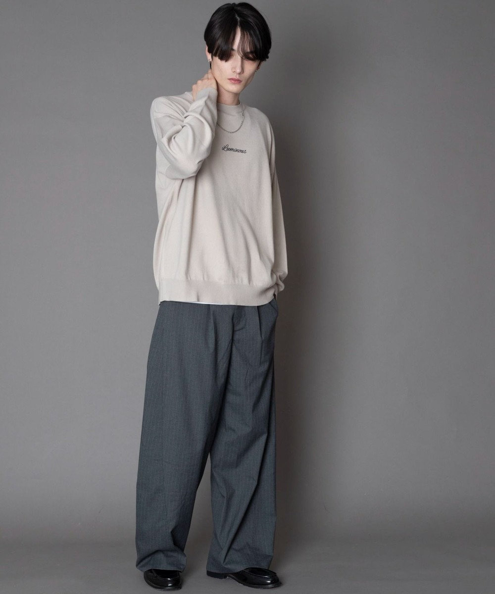 WEGO アクセ付きワンポイントニットプルオーバー（LS） 