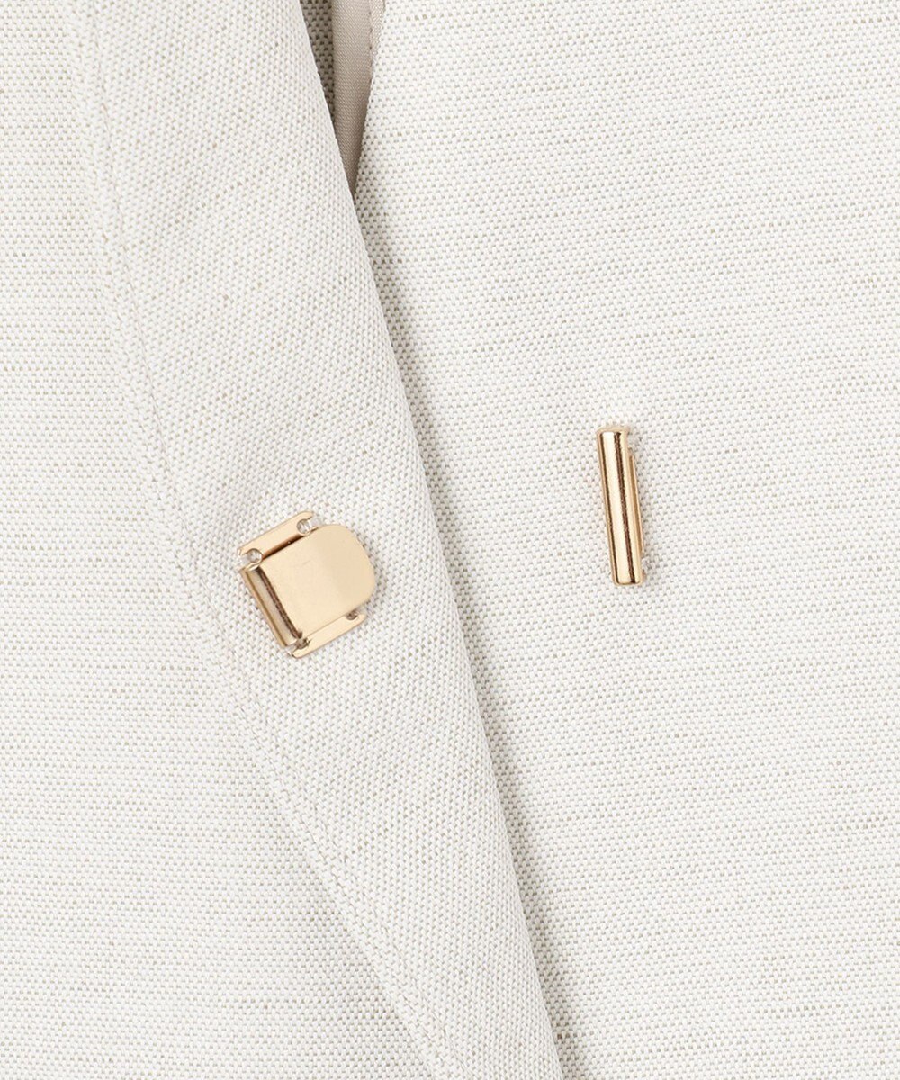 23区 L 【セットアップ対応】オックスストレッチ ノーカラー ジレ 