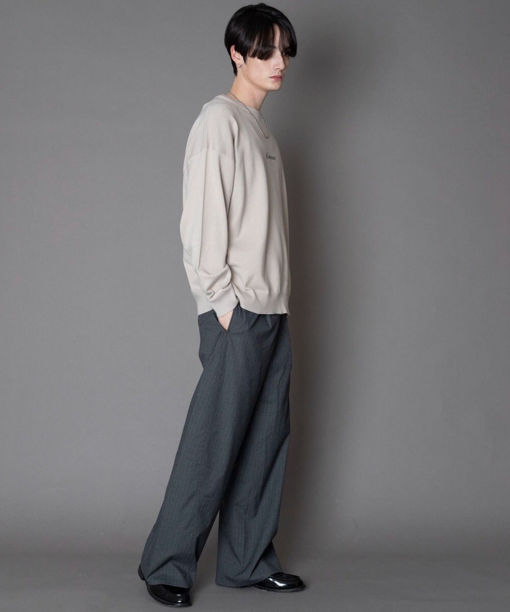 WEGO アクセ付きワンポイントニットプルオーバー（LS） 