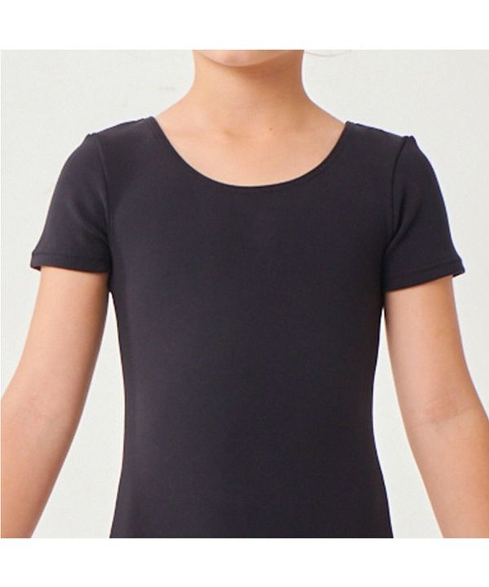 Chacott 丸首半袖レオタード（スムース） 