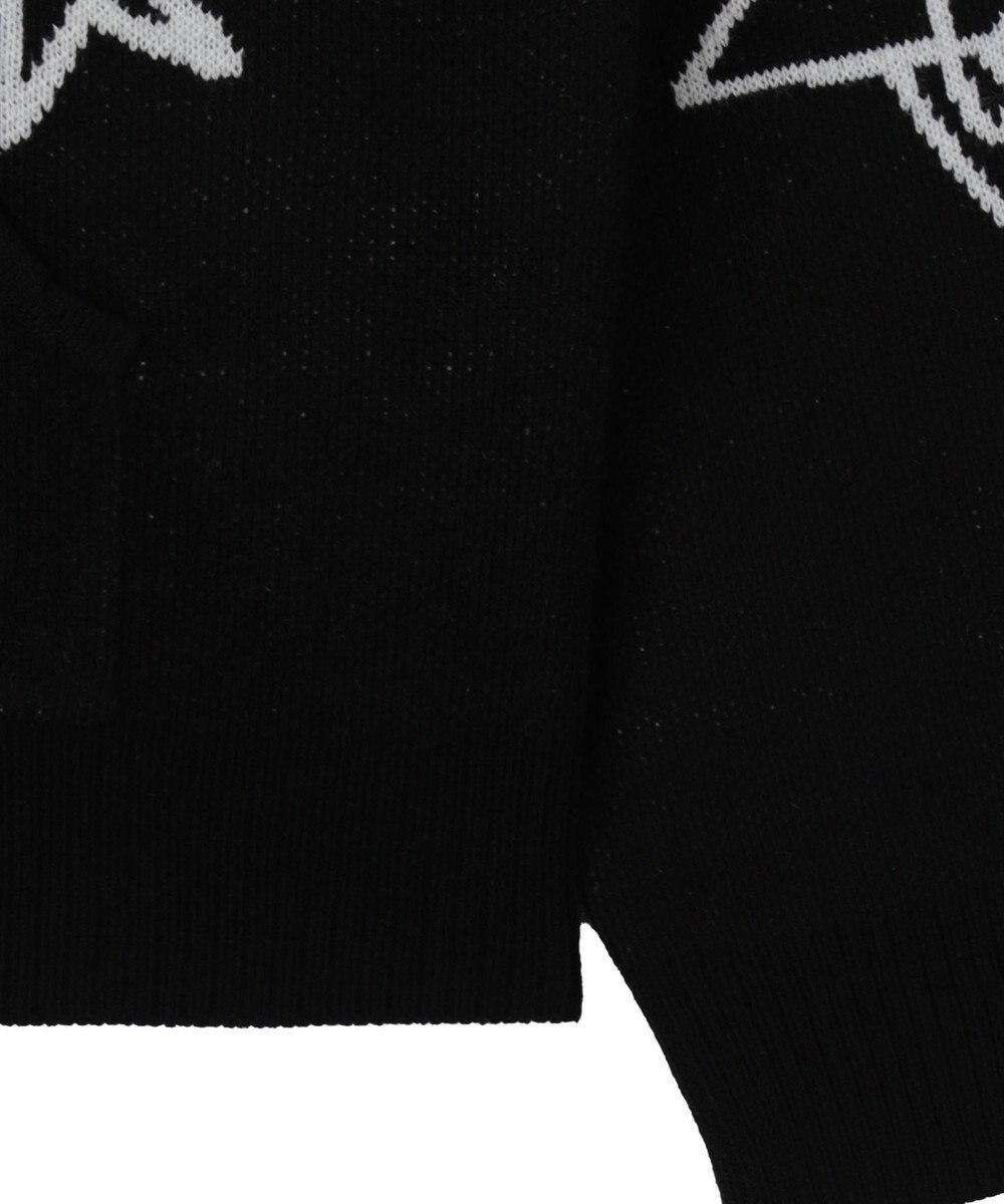 WEGO ジャガードグラフィックニットZIPパーカー 