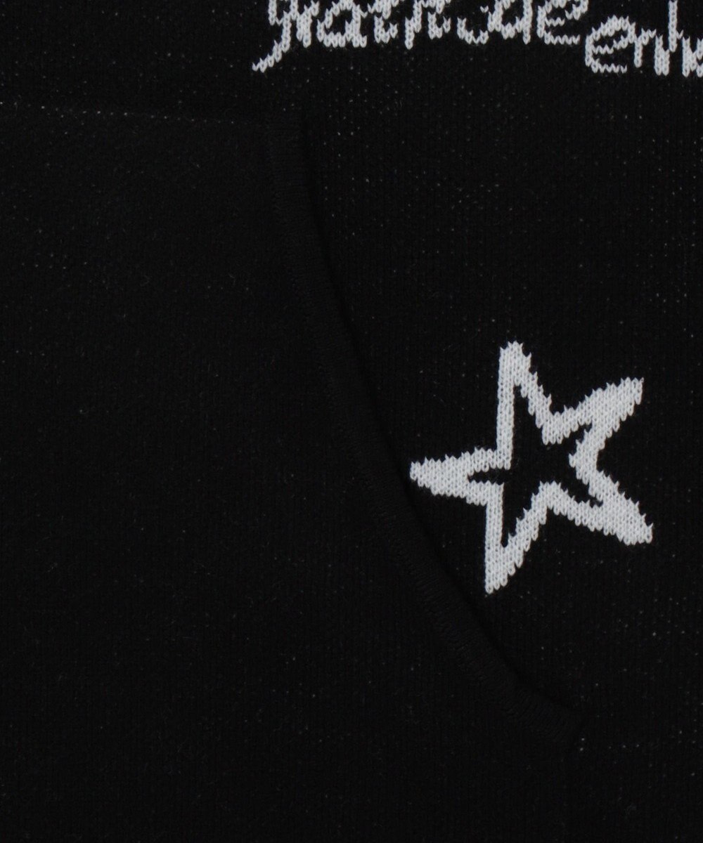 WEGO ジャガードグラフィックニットZIPパーカー 