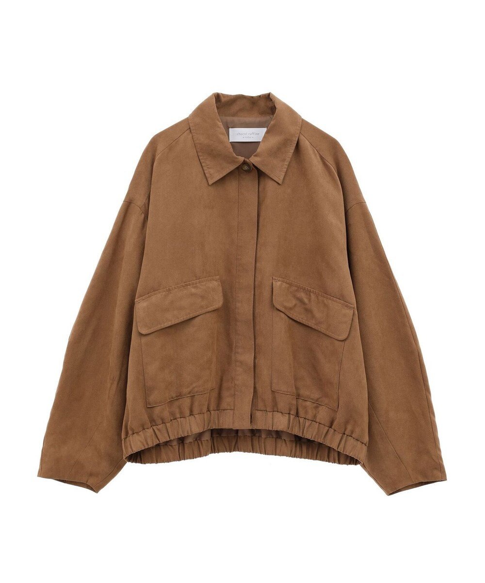 Green Parks ステンカラースウェード調ブルゾン 