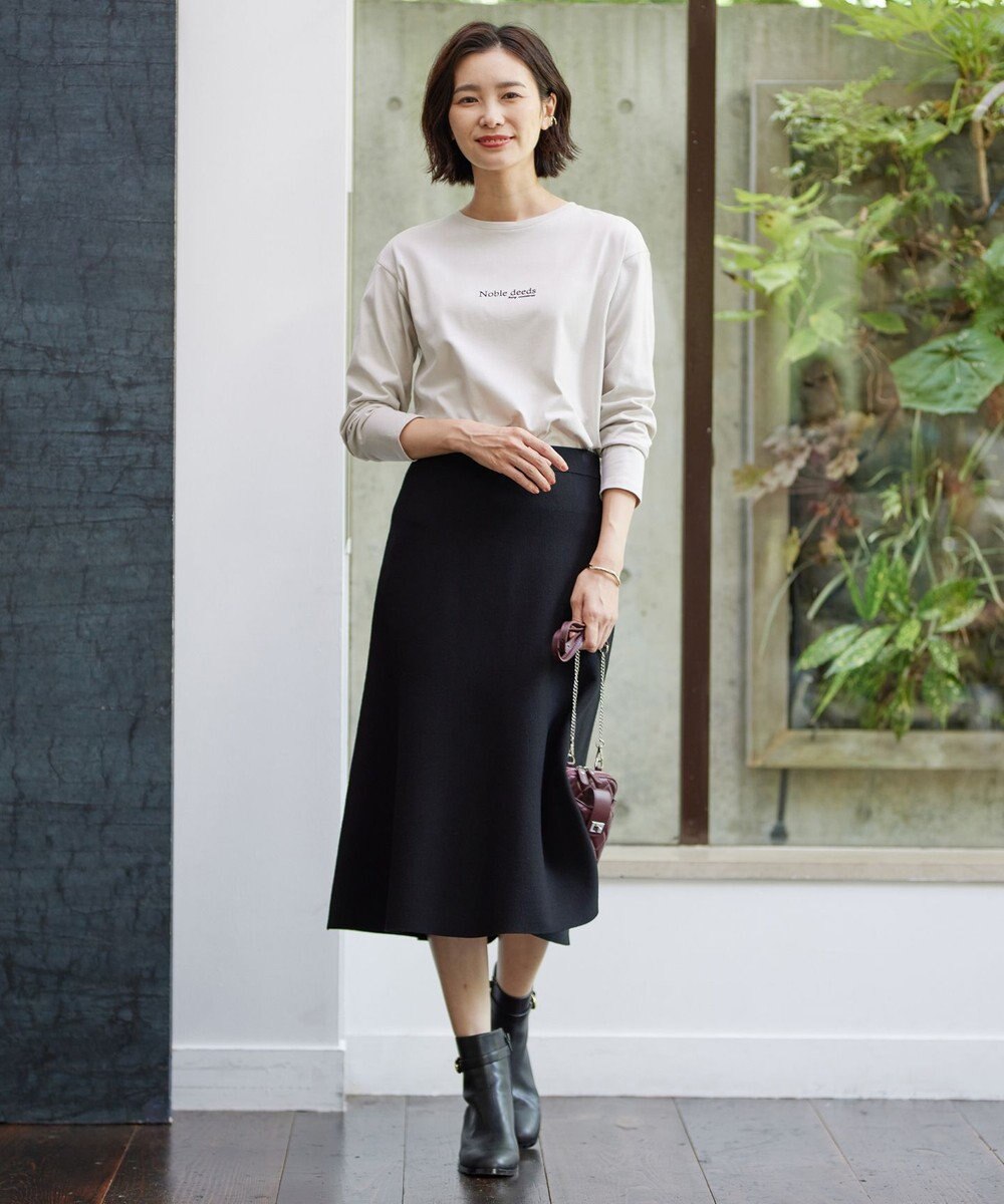 J.PRESS LADIES 【洗える】VIS/PE MILANO ニット スカート 