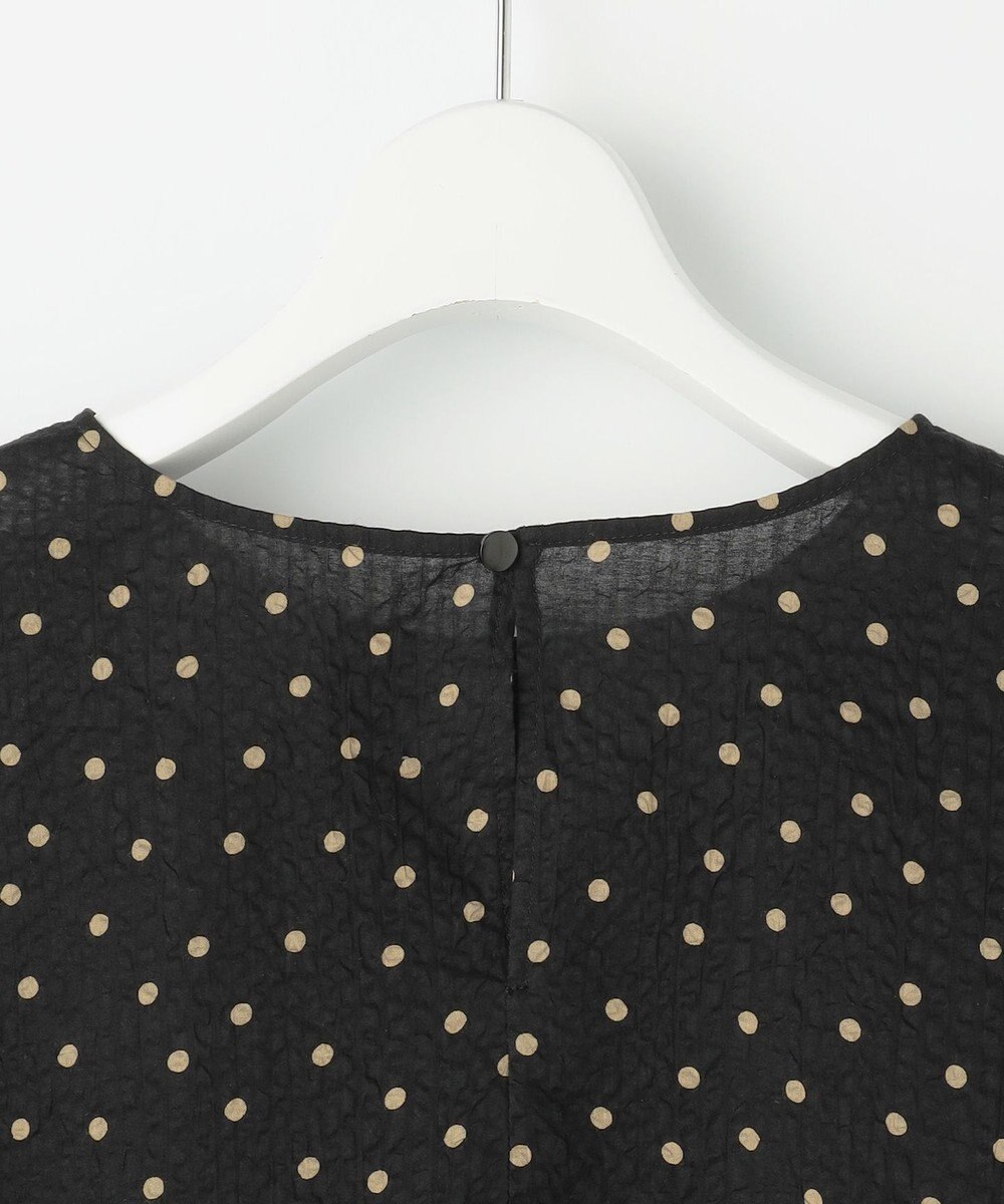 自由区 L 【17号サイズまで展開・WEB限定】コットンサッカープリント ブラウス 