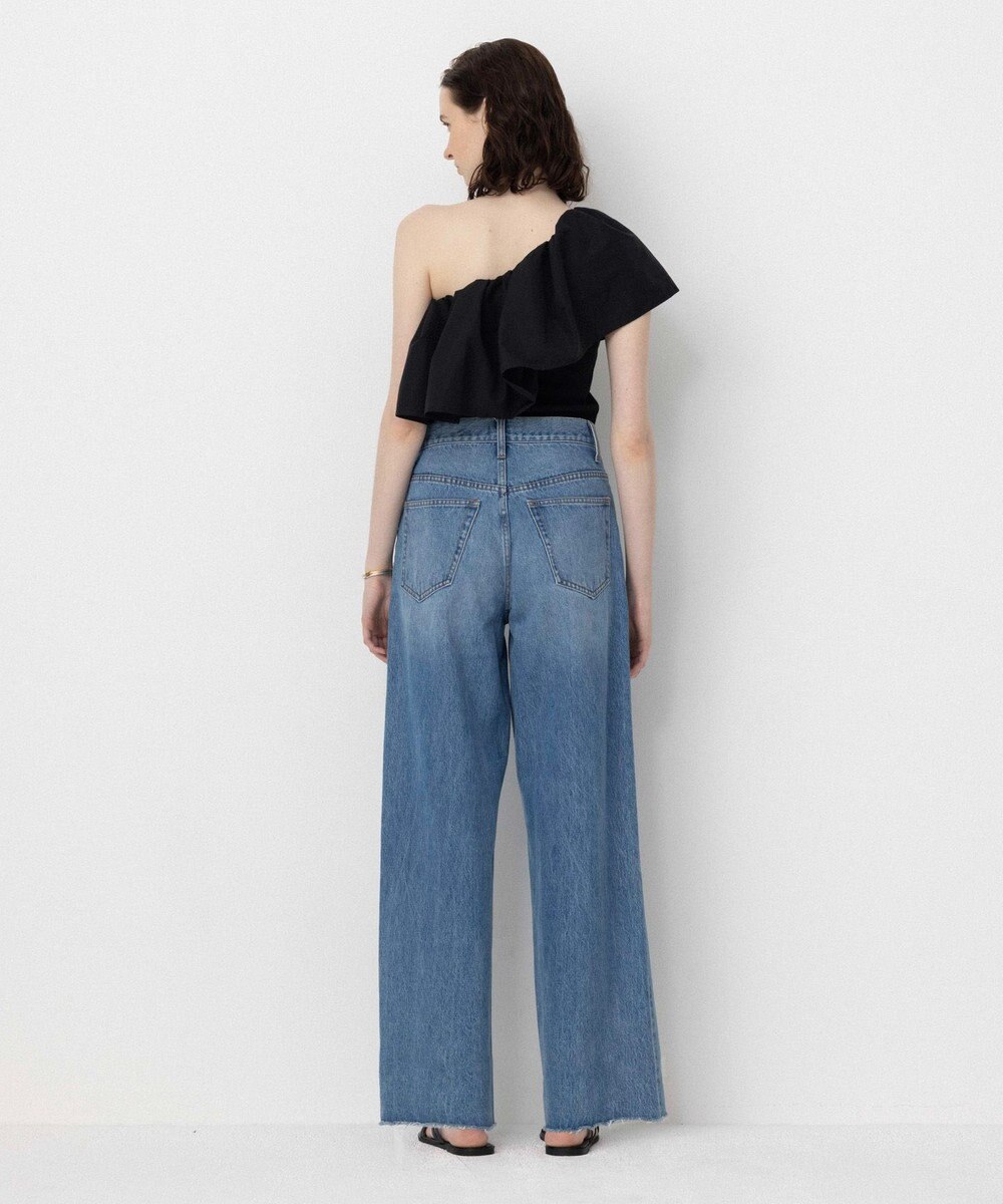 NAVE 【Nave・洗える/撥水/ストレッチ素材】ライトタフタ ワンショルダーブラウス 