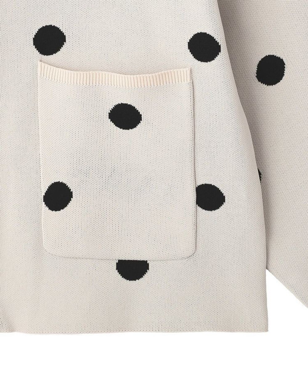 earth music&ecology 【予約】ダブルジップドットカーディガン 