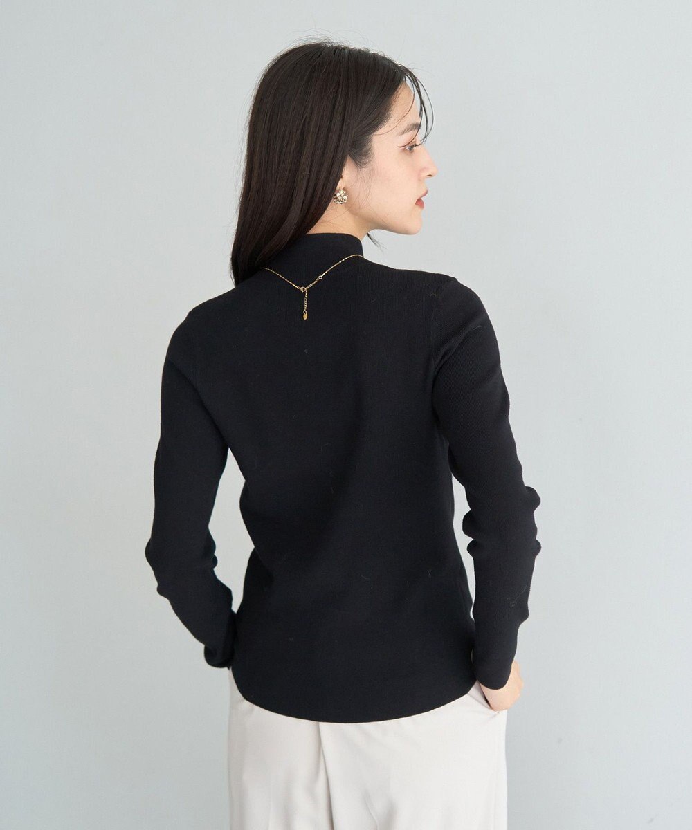 YECCA VECCA ハイネックリブニット 