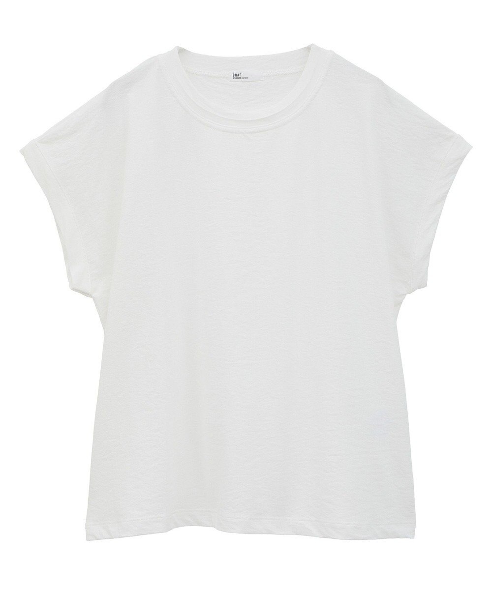 CRAFT STANDARD BOUTIQUE カットクレープクルーネックTシャツ 