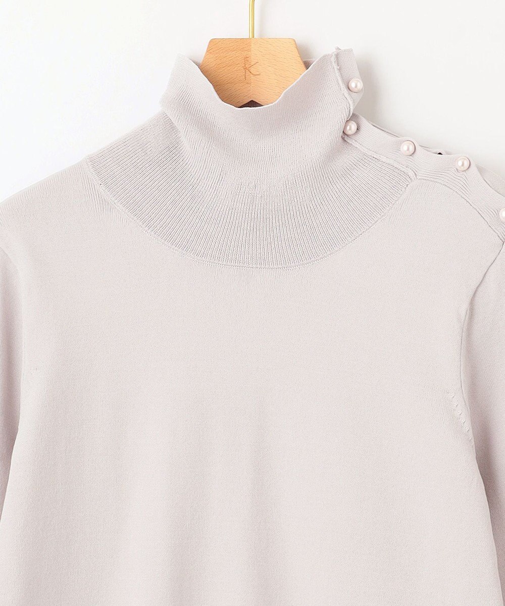 組曲 MINA六分袖タートルネック ニット 