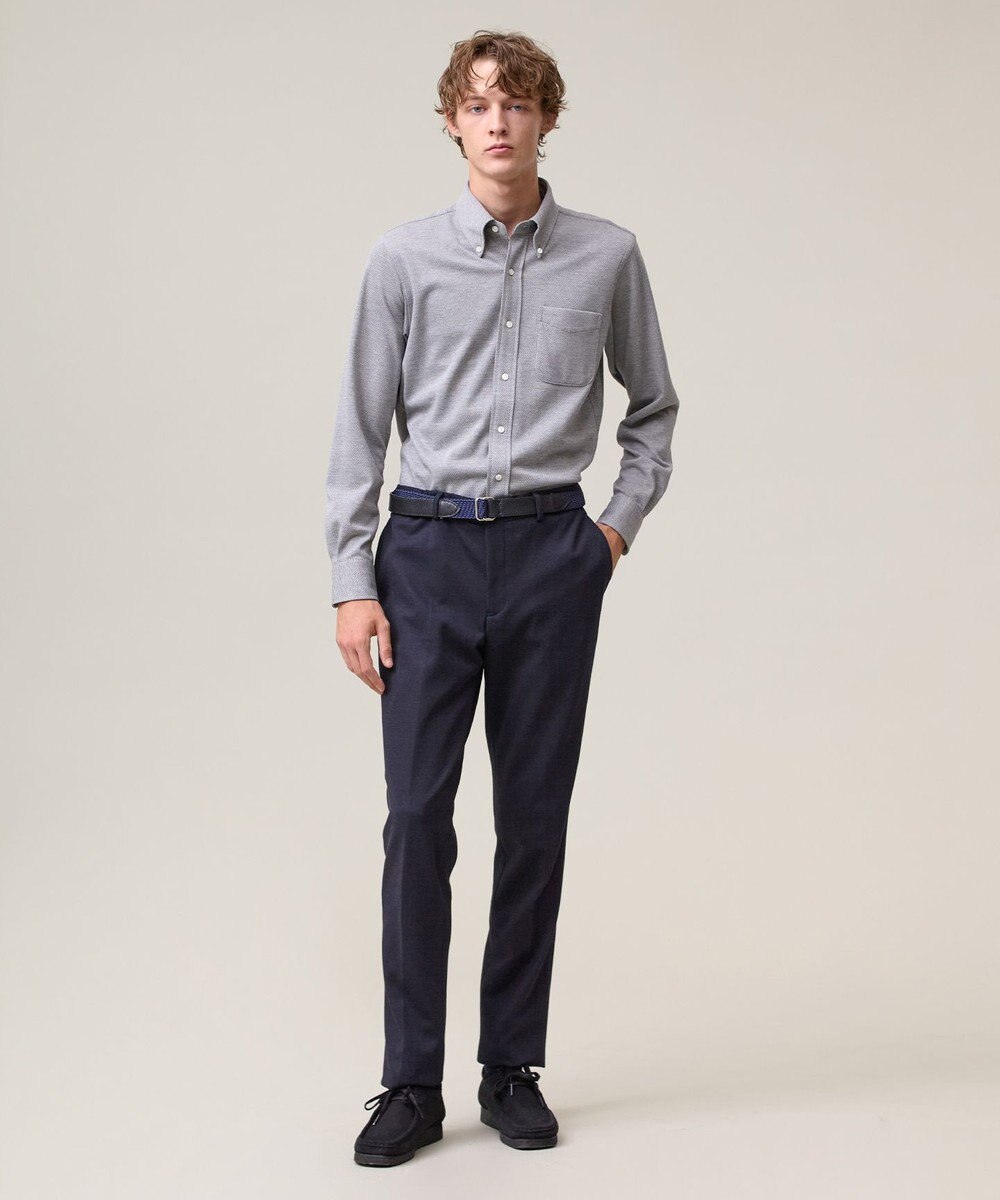 J.PRESS MEN ポロシャツのような快適な着心地【吸水速乾 / ストレッチ / 消臭 / ノンアイロン】エレスポジャージー ドレスシャツ / B.D. 