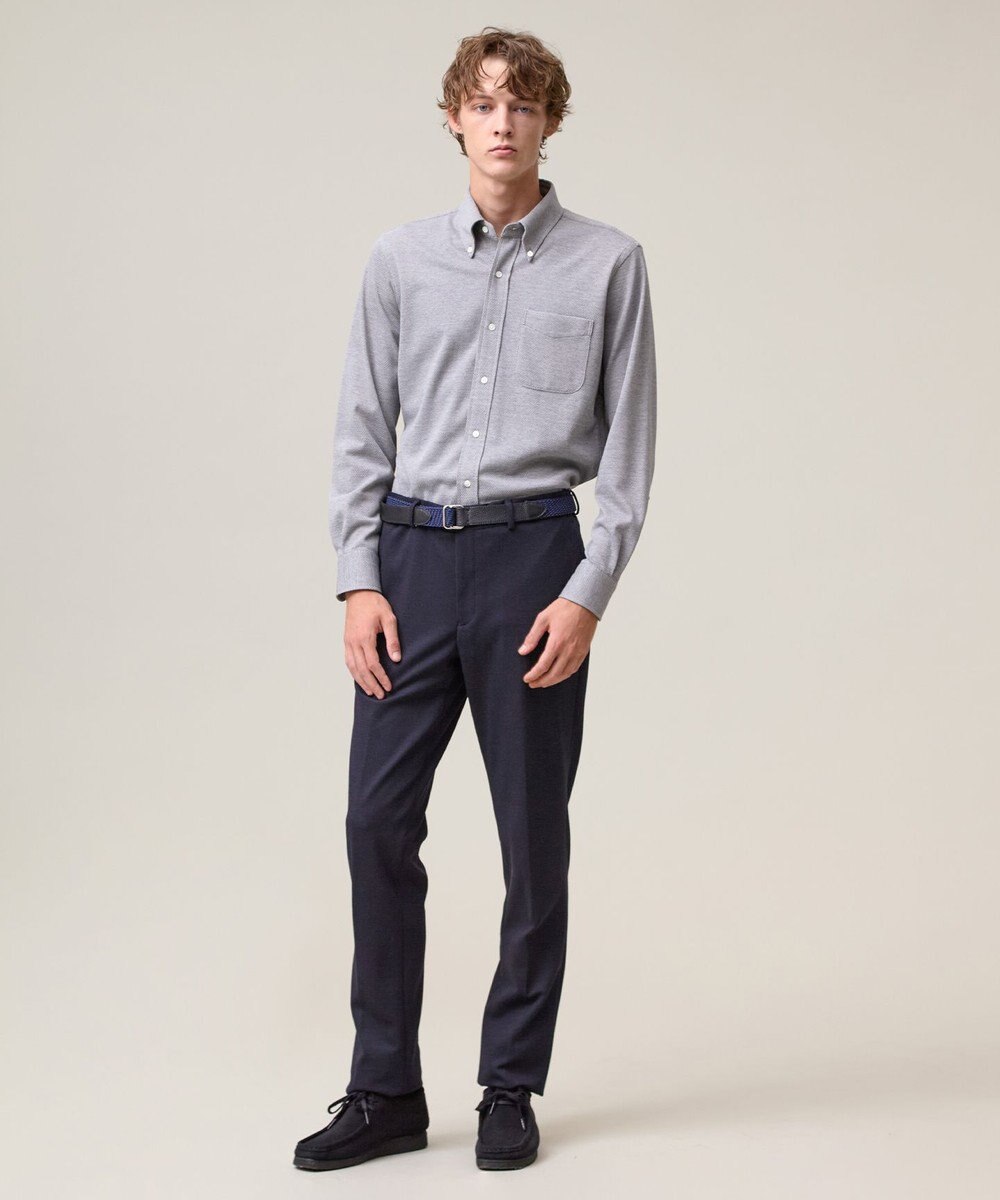 J.PRESS MEN ポロシャツのような快適な着心地【吸水速乾 / ストレッチ / 消臭 / ノンアイロン】エレスポジャージー ドレスシャツ / B.D. 