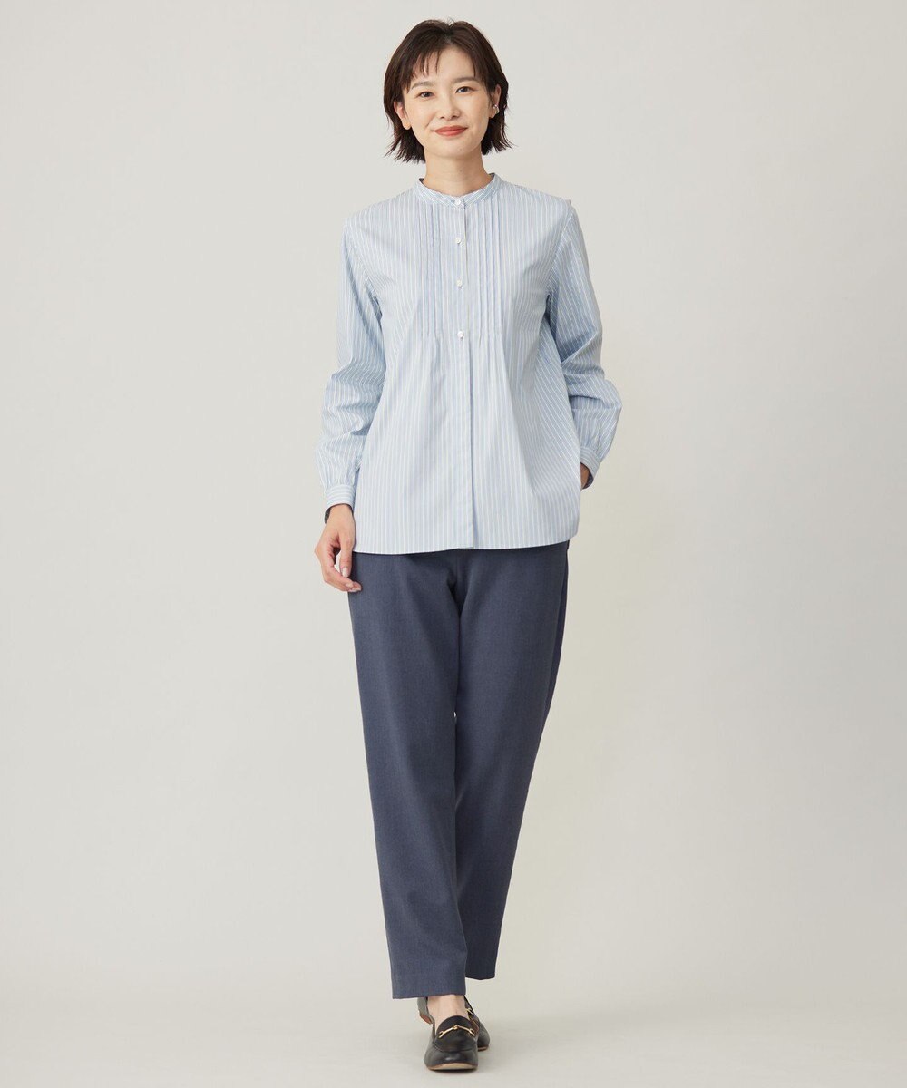 J.PRESS LADIES 【洗える】2way thermoサキソニー テーパード パンツ 