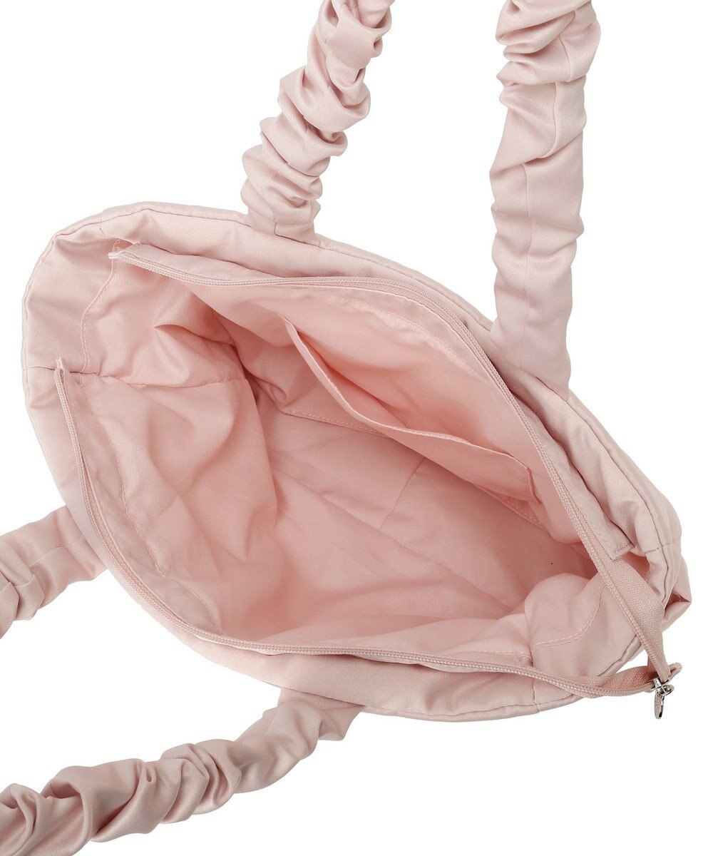 Maison de FLEUR ローズリボン刺繍パファートートバッグ 