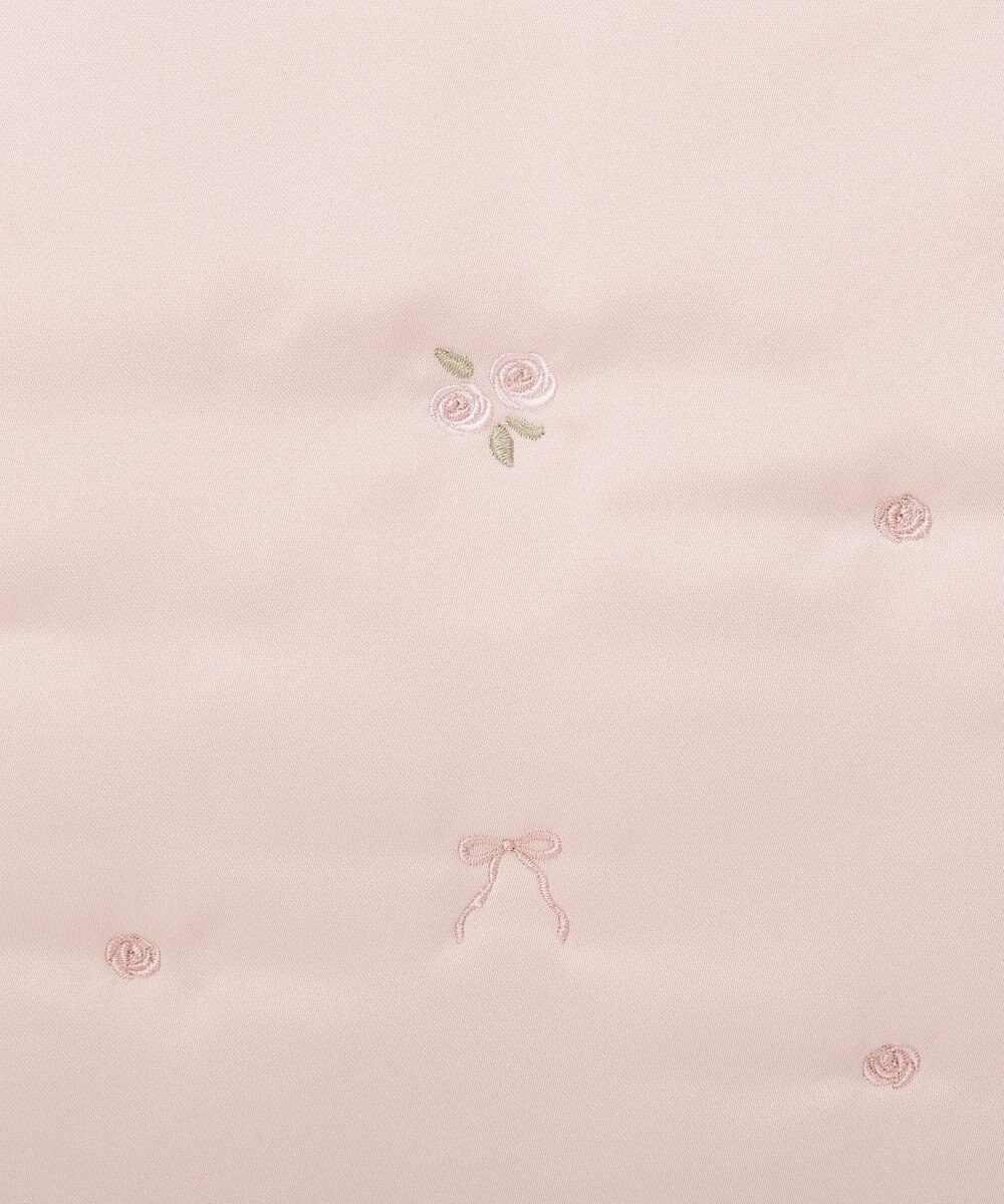 Maison de FLEUR ローズリボン刺繍パファートートバッグ 