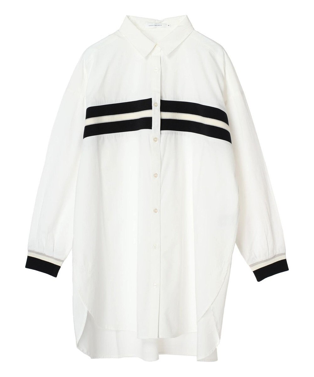 AMERICAN HOLIC リブラインシャツチュニック 