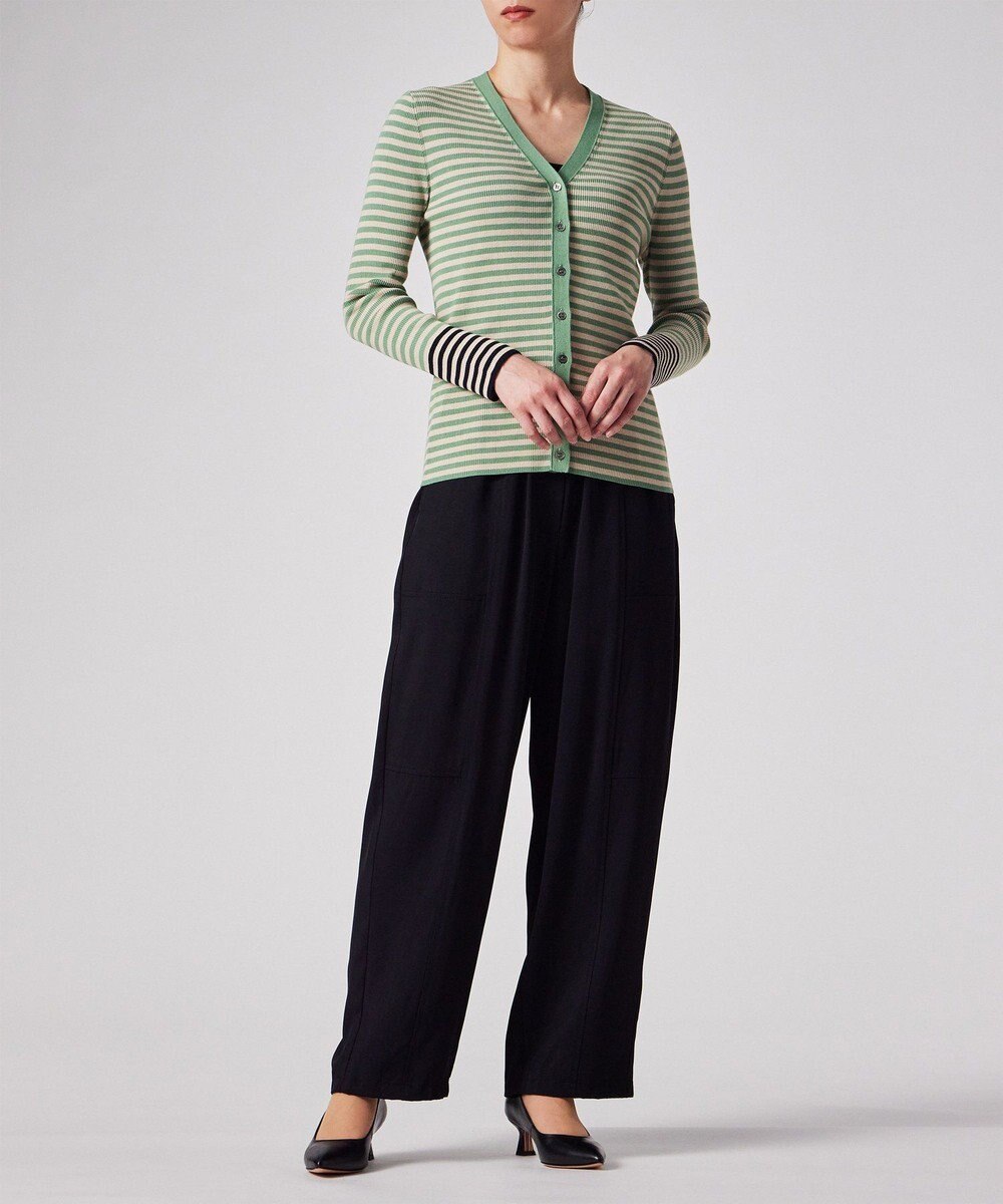 Paul Smith 【洗える】リブ ボーダー カーディガン 