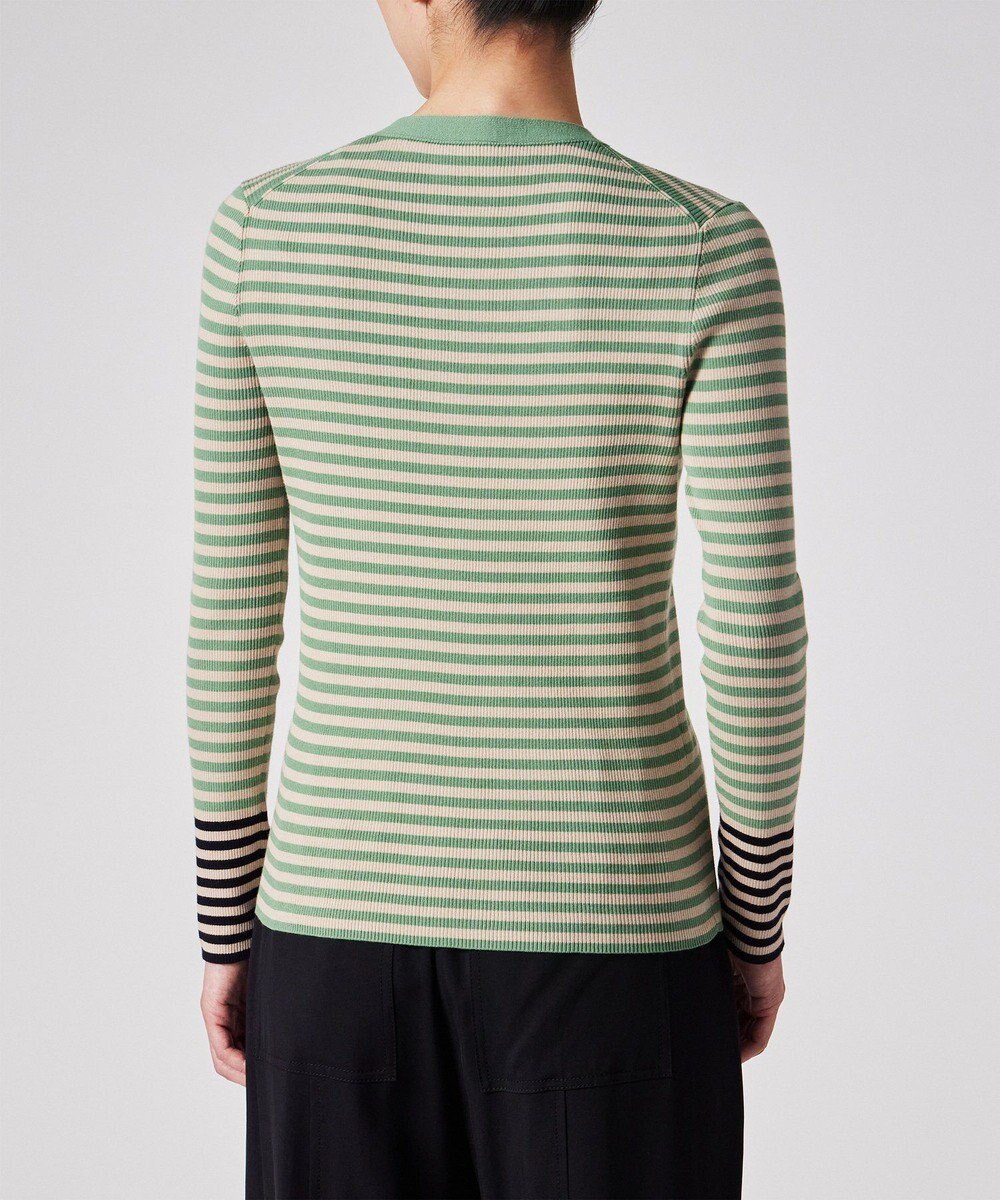 Paul Smith 【洗える】リブ ボーダー カーディガン 