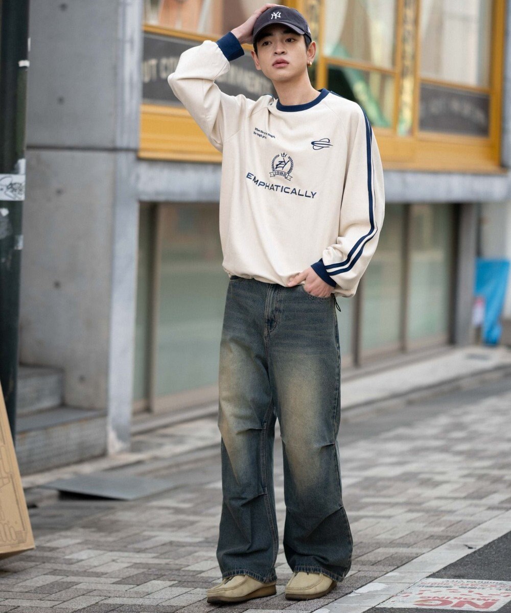 WEGO 【ユニセックス着用ITEM】フェイクスウェードゲームプルオーバー 