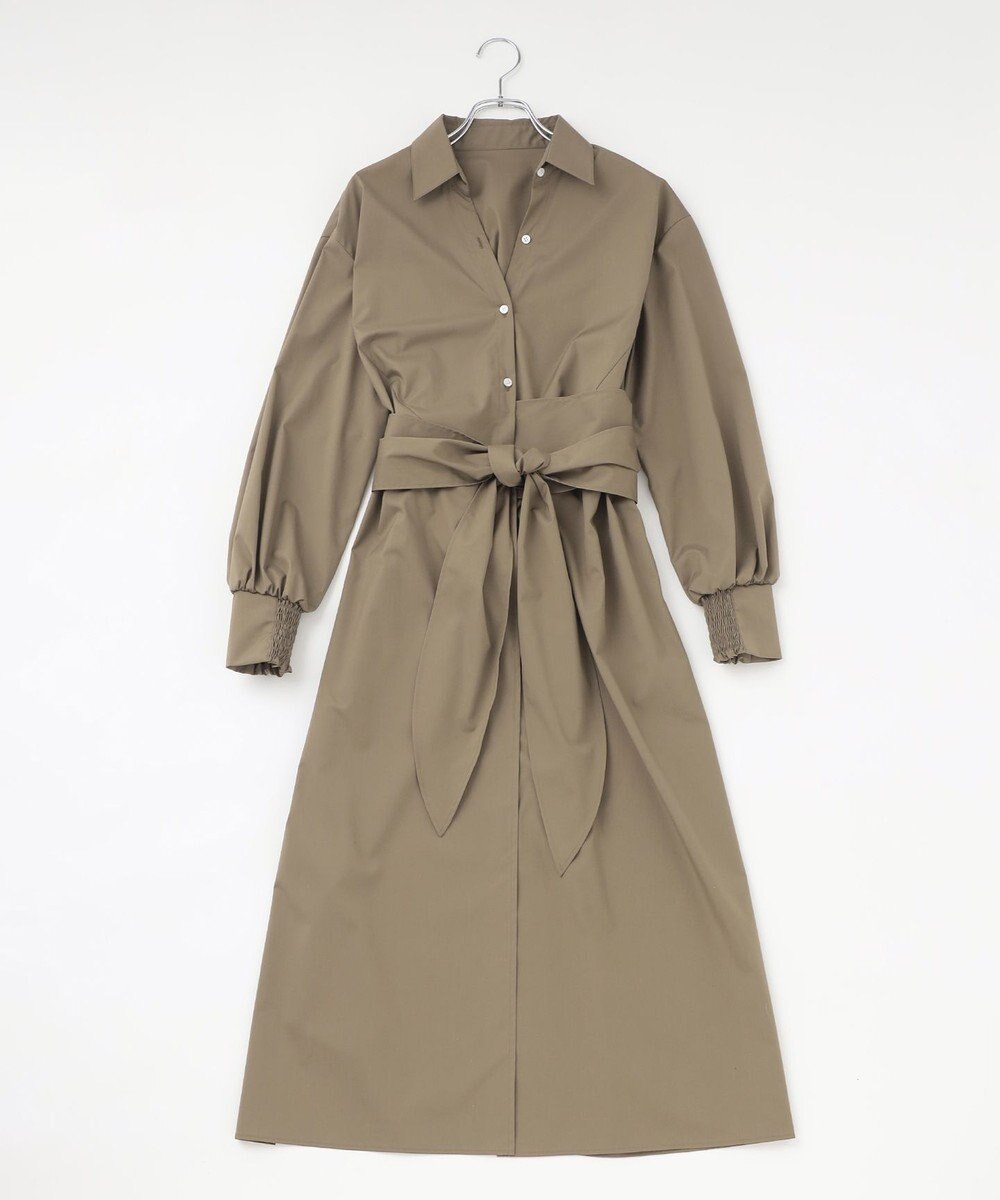 #Newans 【ANSWER for 産前産後ママ】リボン取り外し可能！シャツカラーワンピース 