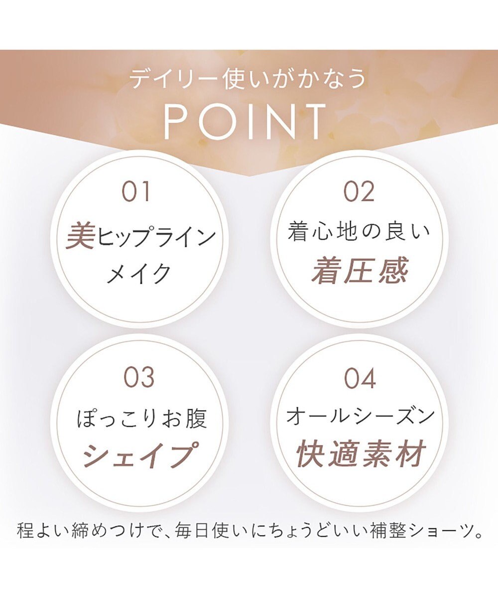 BRADELIS New York 【BRADELIS New York】綿混ヒップアップショーツ 補正下着 深履き ショーツ  ヒップアップ 