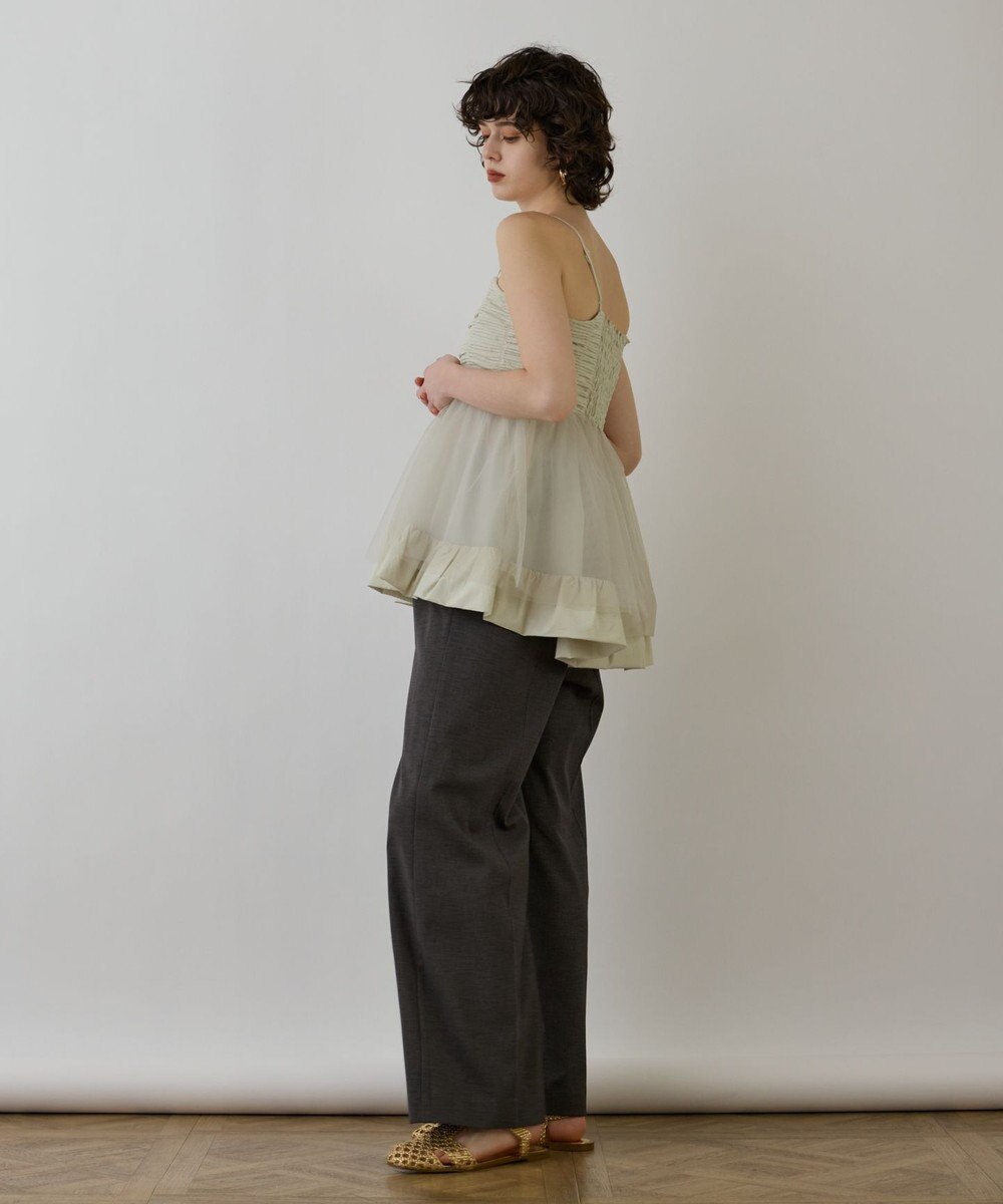 GRACE CONTINENTAL タフタチュールキャミ 