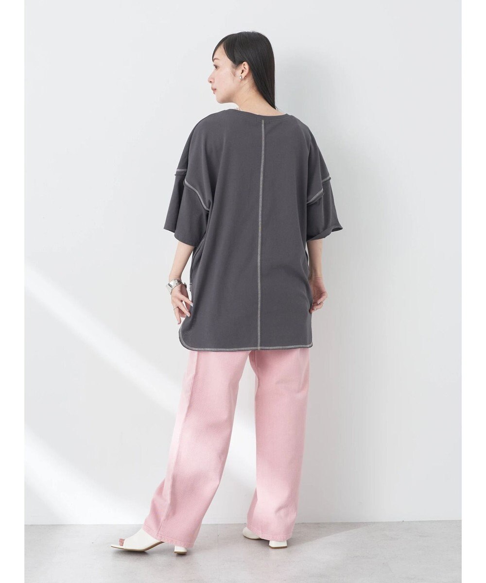 earth music&ecology 配色ステッチチュニックＴ 