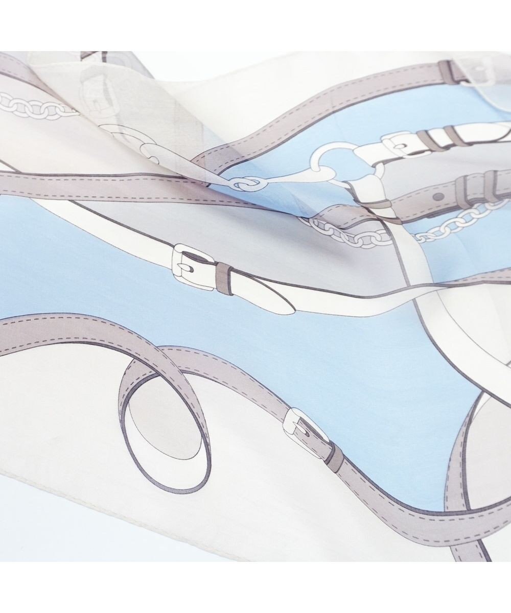 Marca ＜洗えるシルク＞【Marcaオリジナル】フローイングベルト剣先 ウォッシャブル シルクローン 剣先ストール 