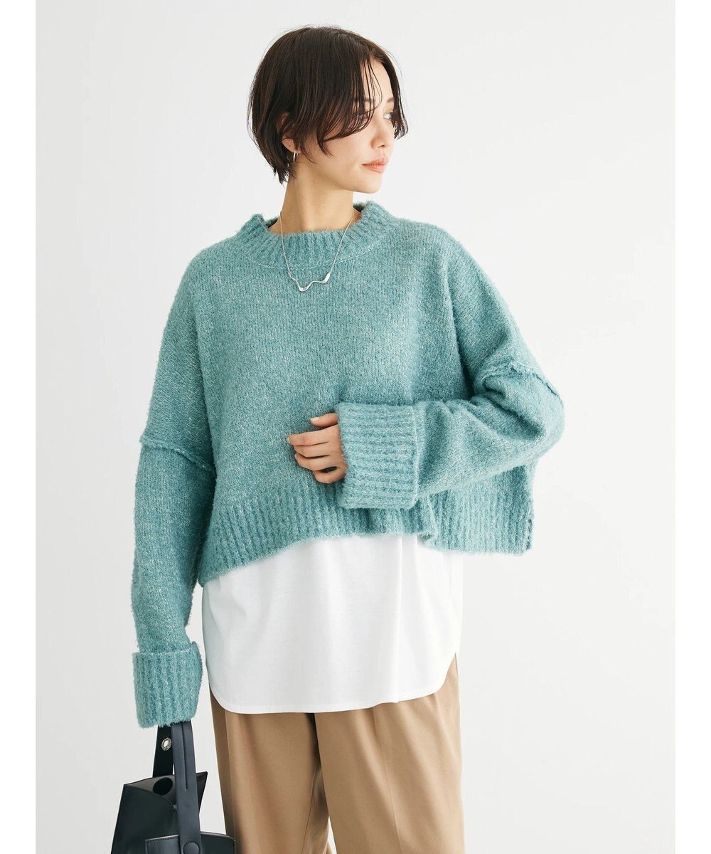 Green Parks ・Ｐｅｔｉｔ　Ｆｌｅｕｒ　ブークレワイドニット 