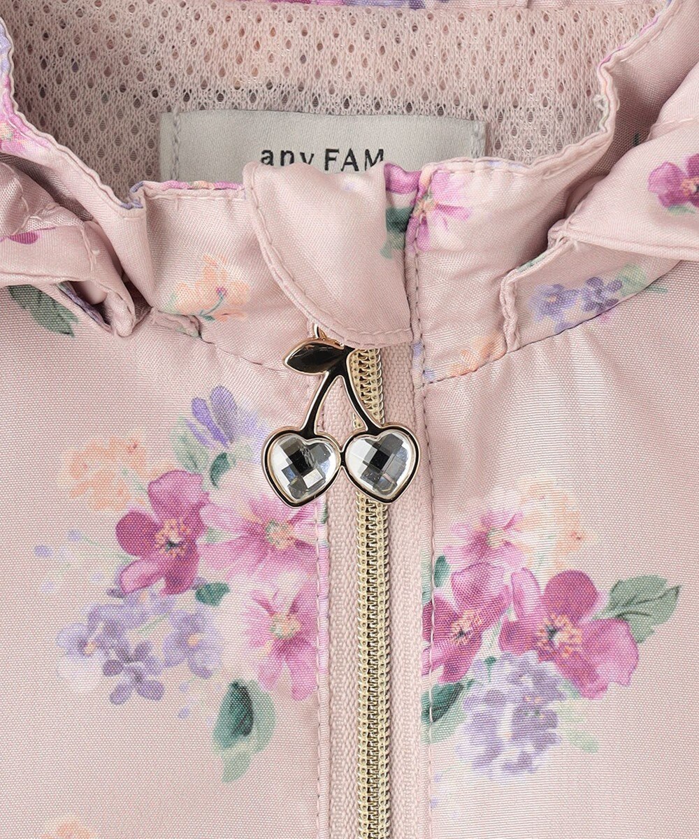 ANY KIDS フード取り外し 総柄 ブルゾン 