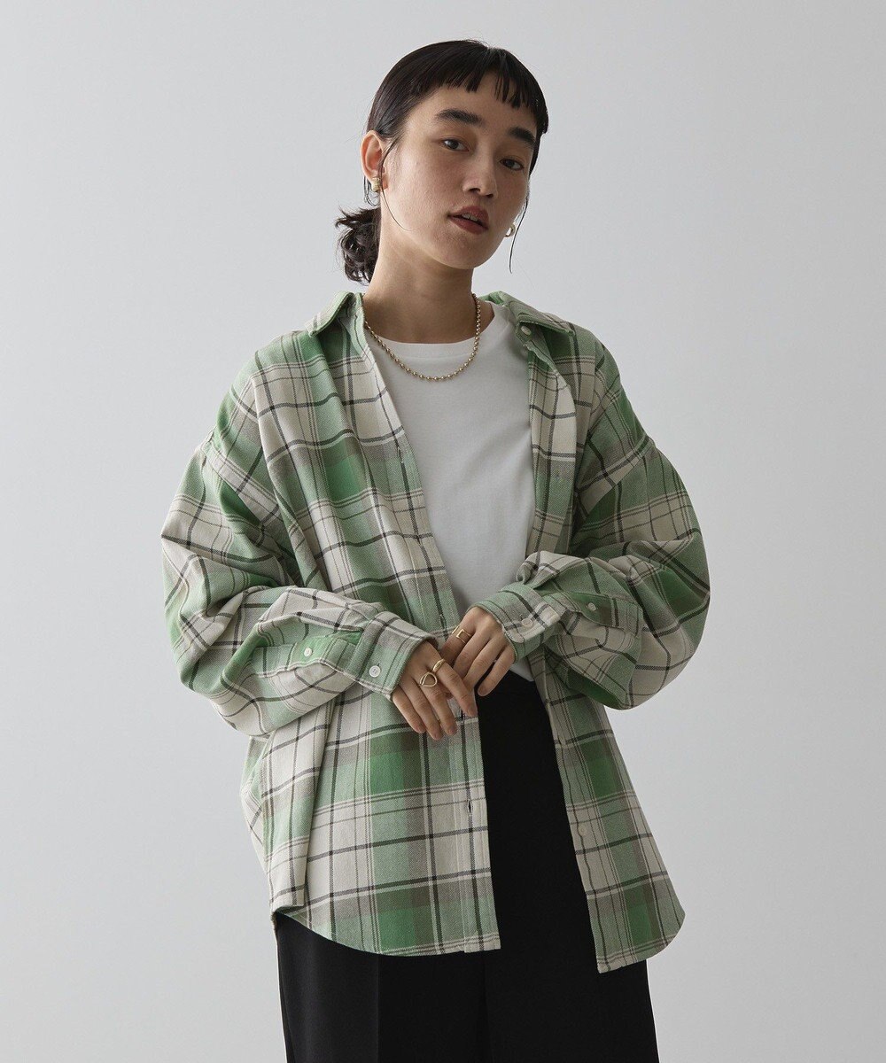 AMERICAN HOLIC スラブチェックＢＩＧシャツ 